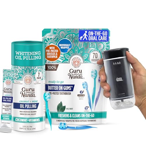 GuruNanda On the go Oral Trio Bundle Compact Water Flosser - GuruNanda Official Imagery - 1