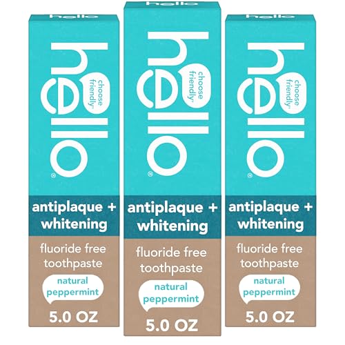 Hello Antiplaque and Whitening Fluoride Free Toothpaste, 5 Oz - Product Imagery