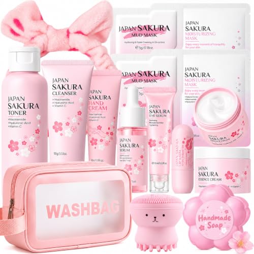 Sakura Skin Care Set for Kids & Teen, Birthday Christmas - Product Imagery