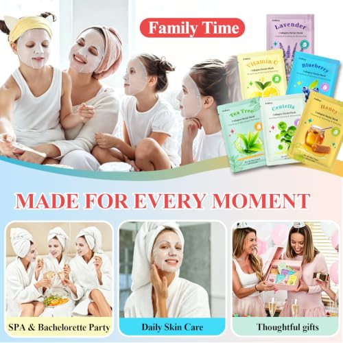 ANKOOY 33 Pack Face Masks Skincare Gifts for Teens Girls - Product Imagery