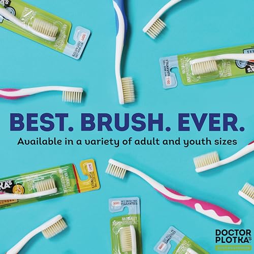 MOUTHWATCHERS Soft Flossing Manual Toothbrush, Adults, Pack of - Product Imagery