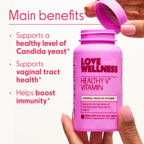 Love Wellness Healthy V Vitamin | Vaginal Health Supplement | 30 - Product Imagery