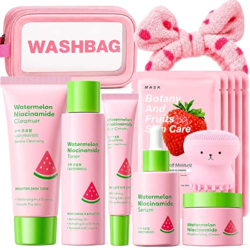 Watermelon Skin Care Set for Teen Girls Women,Facial Care Gift - Product Imagery