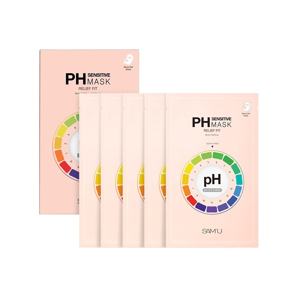 SAM’U PH Sensitive Relief Fit Face Mask – Redness-Reducing & - Product Imagery