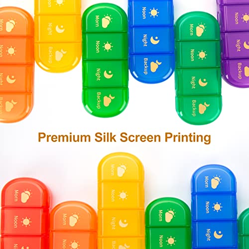 MURRI&MURRDI Pill Organizer 4 Times a Day, Daily Pill Box Large - Product Imagery