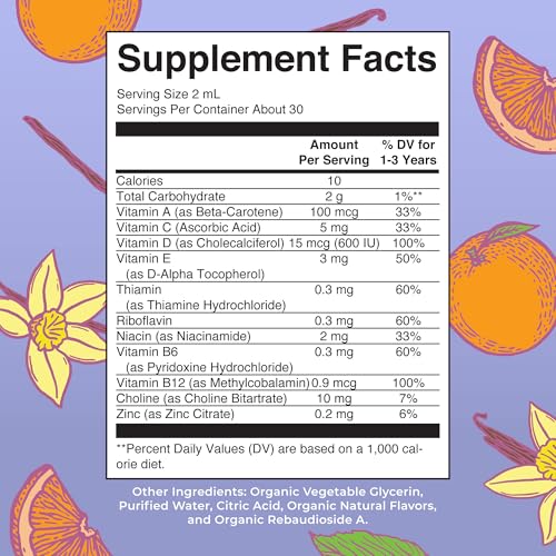MaryRuth's Organic Toddler Multivitamin Drops,Vegan,Sugar - Product Imagery