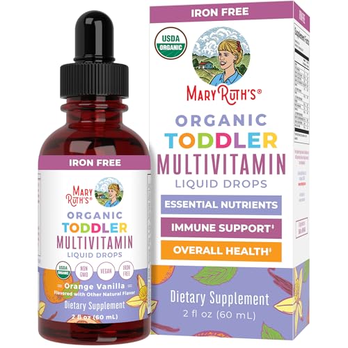 MaryRuth's Organic Toddler Multivitamin Drops,Vegan,Sugar - Product Imagery