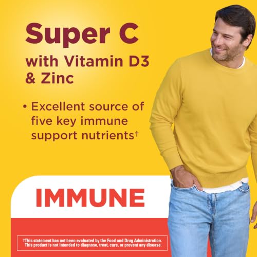 Nature Made Super C Tablets with Vitamin D3 and Zinc, 60 Tablets - Product Imagery