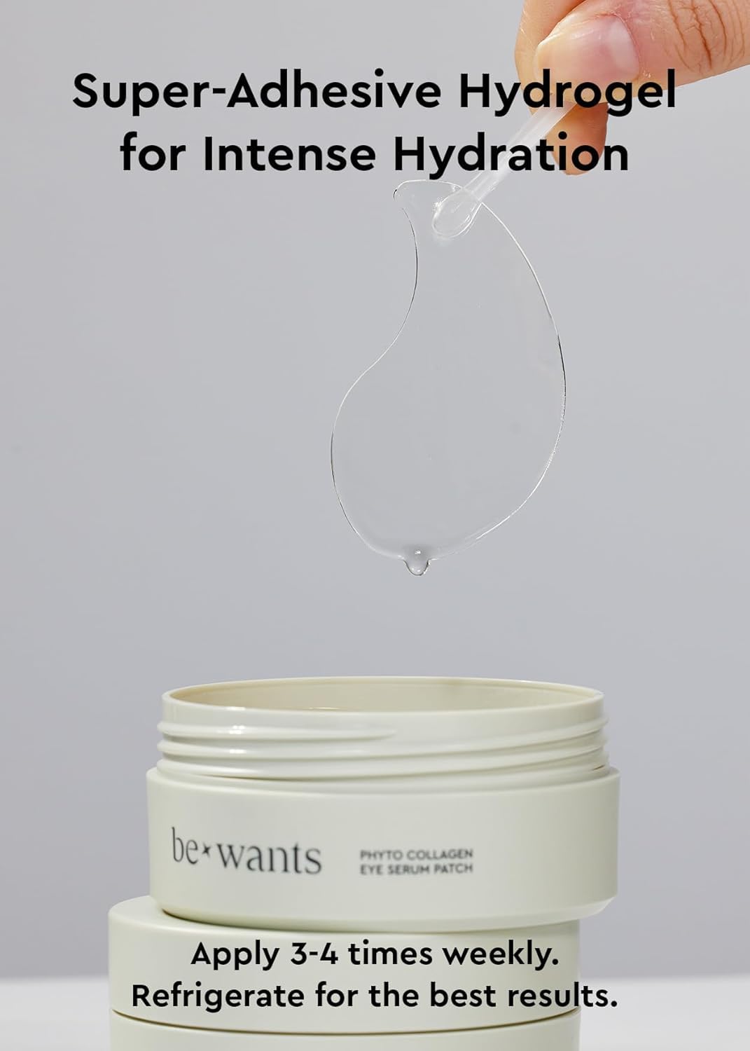 BE+WANTS bewants Under Eye Patches for Puffy Eyes, Korean Under Eye Mask with Vegan Collagen and Hyaluronic Acid, Patche