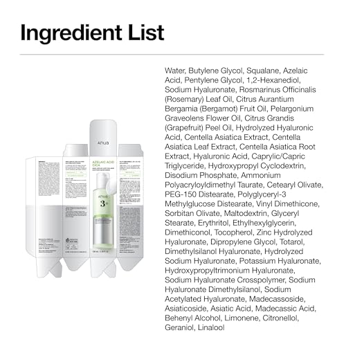 ANUA Azelaic Acid CICA Skin Soothing Moisturizer, 3.38 fl oz - Product Imagery