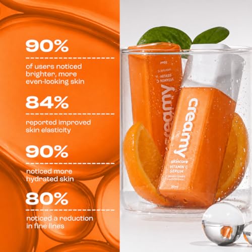 Creamy Vitamin C Face Serum, 10% Vitamin C, Serum for Glowing - Product Imagery