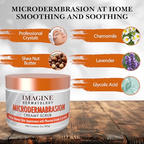Microdermabrasion Facial Creamy Gel Scrub & Face Exfoliator 3 oz - Product Imagery
