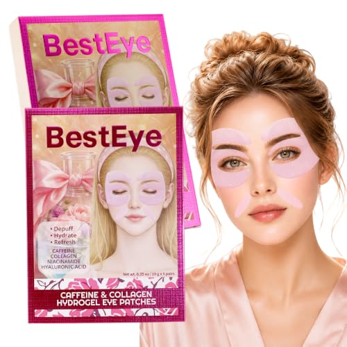 Besteye Collagen Under Eye Patches for Puffy Eyes and Dark Circles,Eye Mask – Alcohol Free, Mineral Oil Free, Paraben Fr
