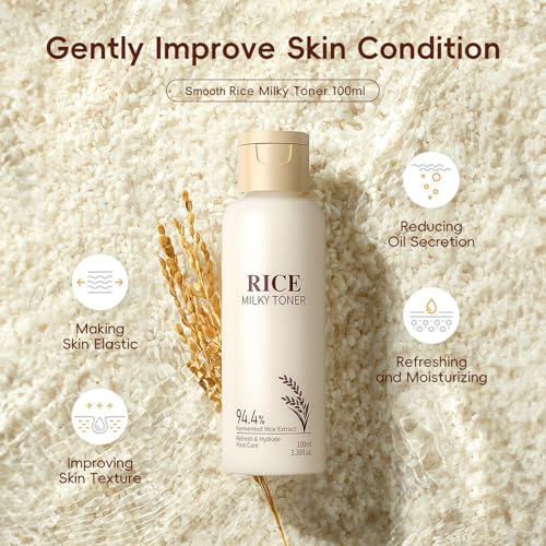9PCS Rice Skincare Set for Women & Girls – Korean Skin Care Set - Product Imagery