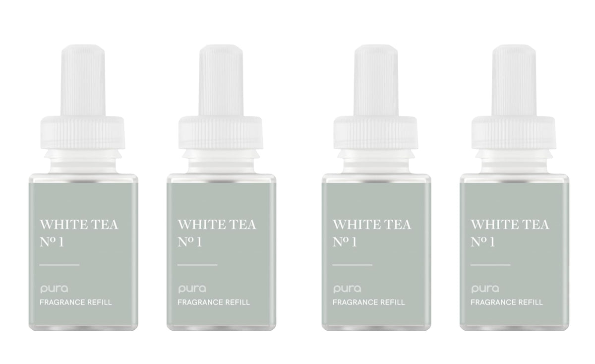 Pura Home Diffuser Refill 4 Pack White Tea No 1 - Pura Official Imagery - 1