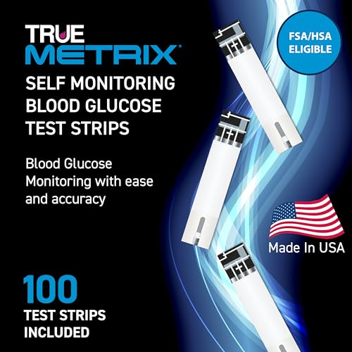 TRUE METRIX Self Monitoring Blood Glucose Test Strips, 100 Count - Product Imagery