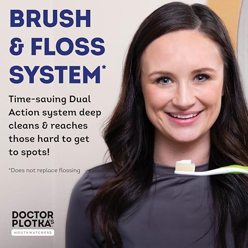 MOUTHWATCHERS Soft Flossing Manual Toothbrush, Adults, Ultra - Product Imagery