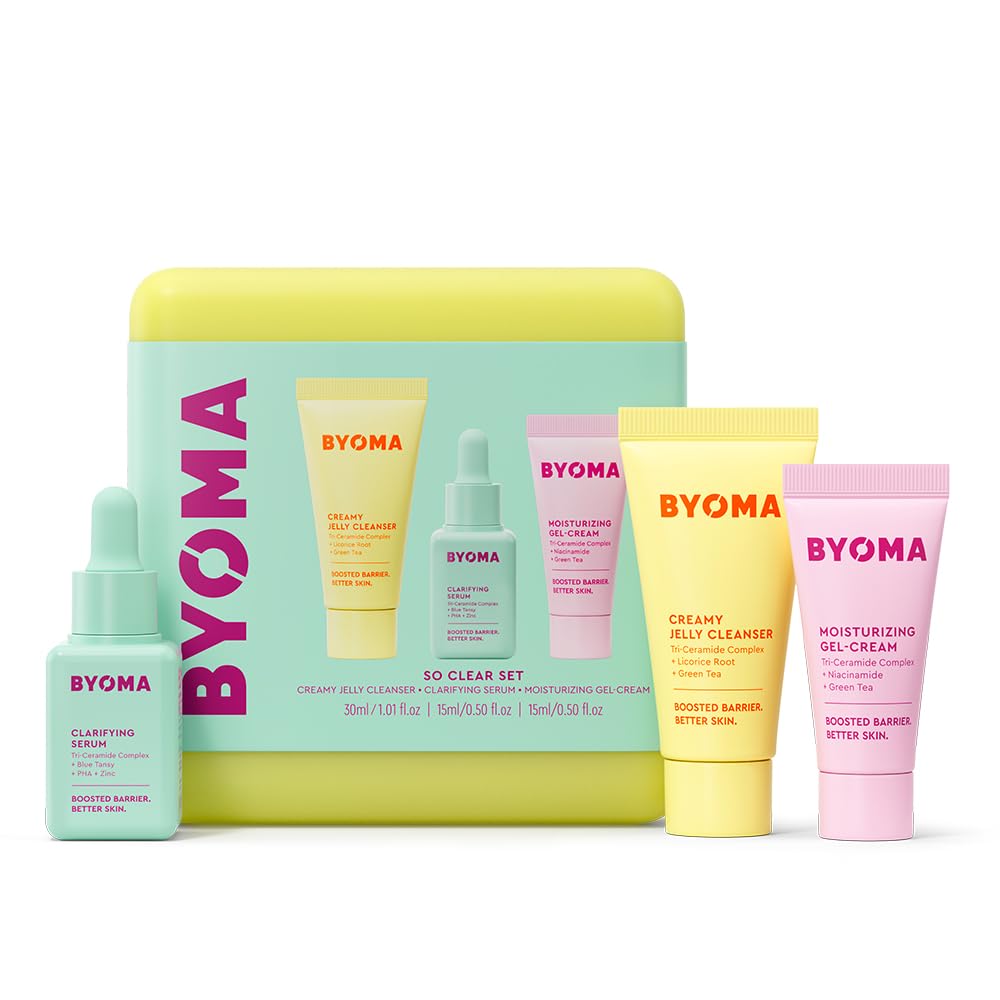 BYOMA So Clear Set – Jelly Cleanser, Clarifying Serum, Gel Cream