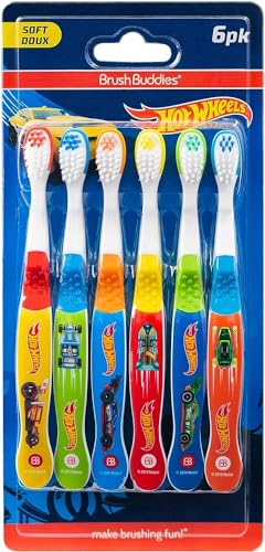 Brush Buddies Hot Wheels Toothbrush for Kids, Kids Toothbrushes, - Product Imagery