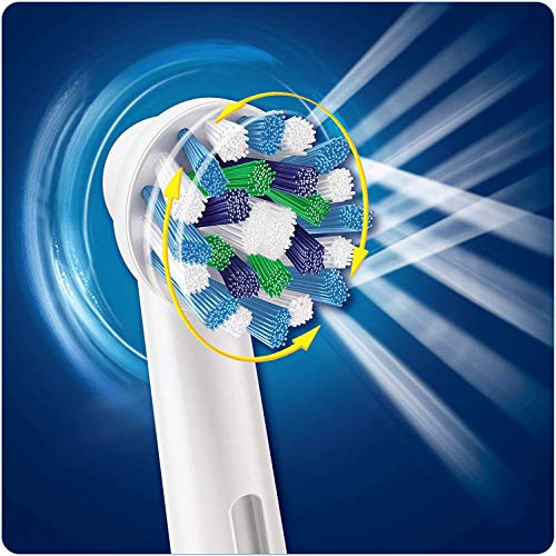 Oral B Cross Action Replacement Electric Toothbrush Heads x4 - Product Imagery