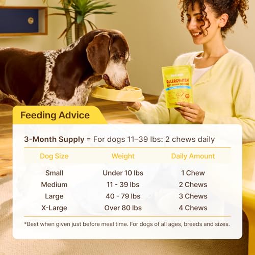 PENPEN Dog Allergy Chews - Anti-Itch & Itchy Skin Support for - Product Imagery