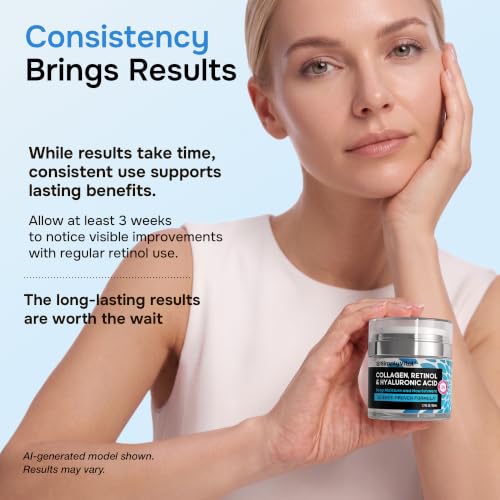 SimplyVital Face Moisturizer Retinol Collagen Hyaluronic Acid - Product Imagery