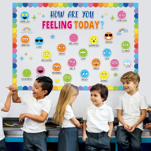 Colorful Feeling Emotion Bulletin Board Set Classroom - Product Imagery