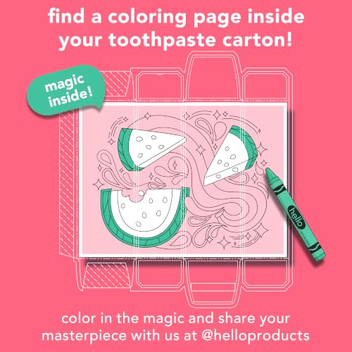 hello Kids Fluoride Free Toothpaste, Fresh Watermelon, 3 Pack, - Product Imagery