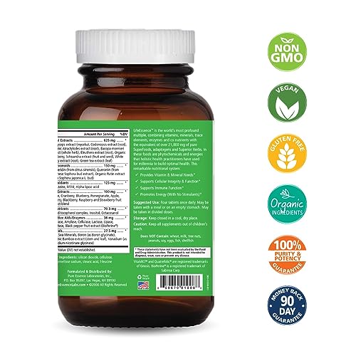 PURE ESSENCE LABS LifeEssence Multivitamin for Women and Men - - Product Imagery
