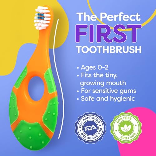Baby Toothbrush 12 months and up - Toddler Toothbrush - Soft - Product Imagery