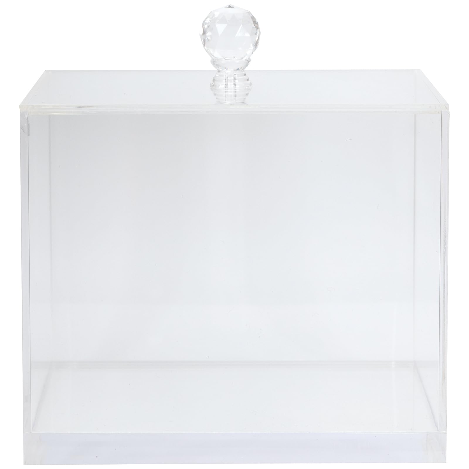 ForPro Acrylic XL facial towel holder holding 50 skin cleaning wipes, clear plastic container for professional skincare use