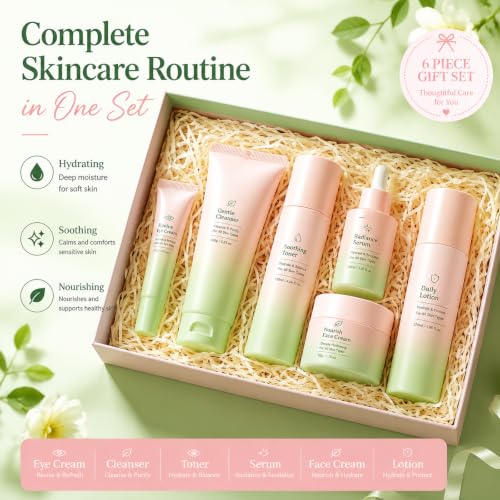 6PCS Figs Korean Skin Care Set, Moisturizing Korean Facial Kits - Product Imagery