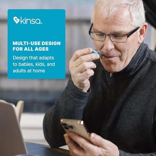 Kinsa QuickCare Smart Digital Thermometer, FDA Cleared - Product Imagery