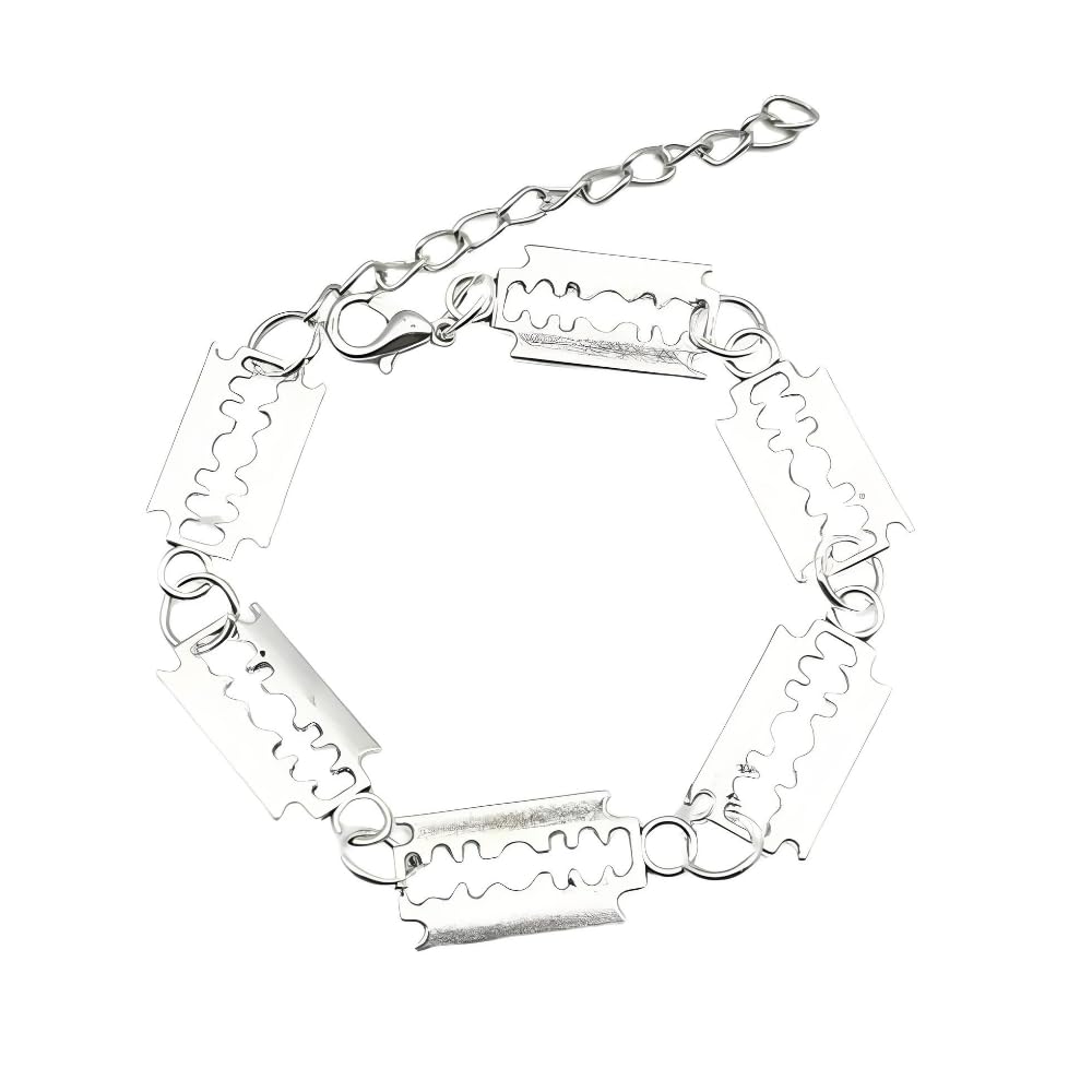 925 Sterling Silver Blade Barbed Wire Necklace Bracelet For Men and Women - Barbwire Little Thorns Chain Choker Jewelry 