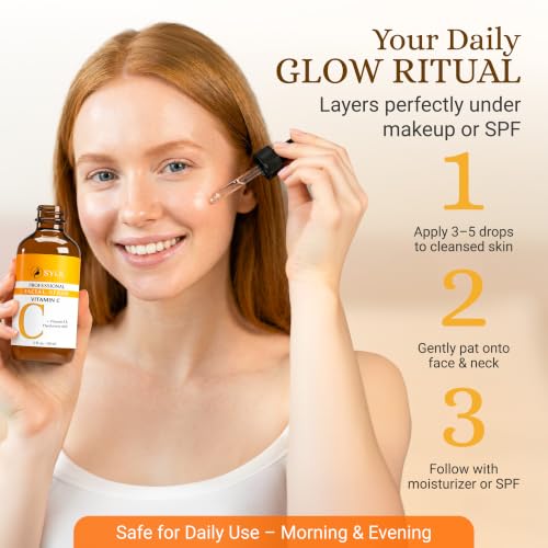 Sylk Vitamin C Serum For Face with Hyaluronic Acid & Vitamin E – - Product Imagery