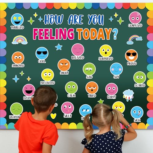 Colorful Feeling Emotion Bulletin Board Set Classroom - Product Imagery