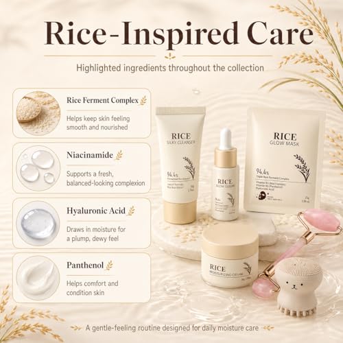 13PCS Rice Korean Skin Care Set, Korean Skincare Set, Korean - Product Imagery