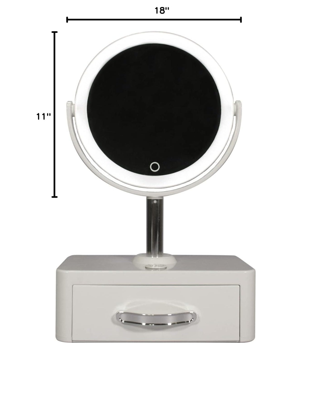 VIO Beauty Mirror with UV Light Product Cleansing Drawer – product photo (Makeup Mirrors)