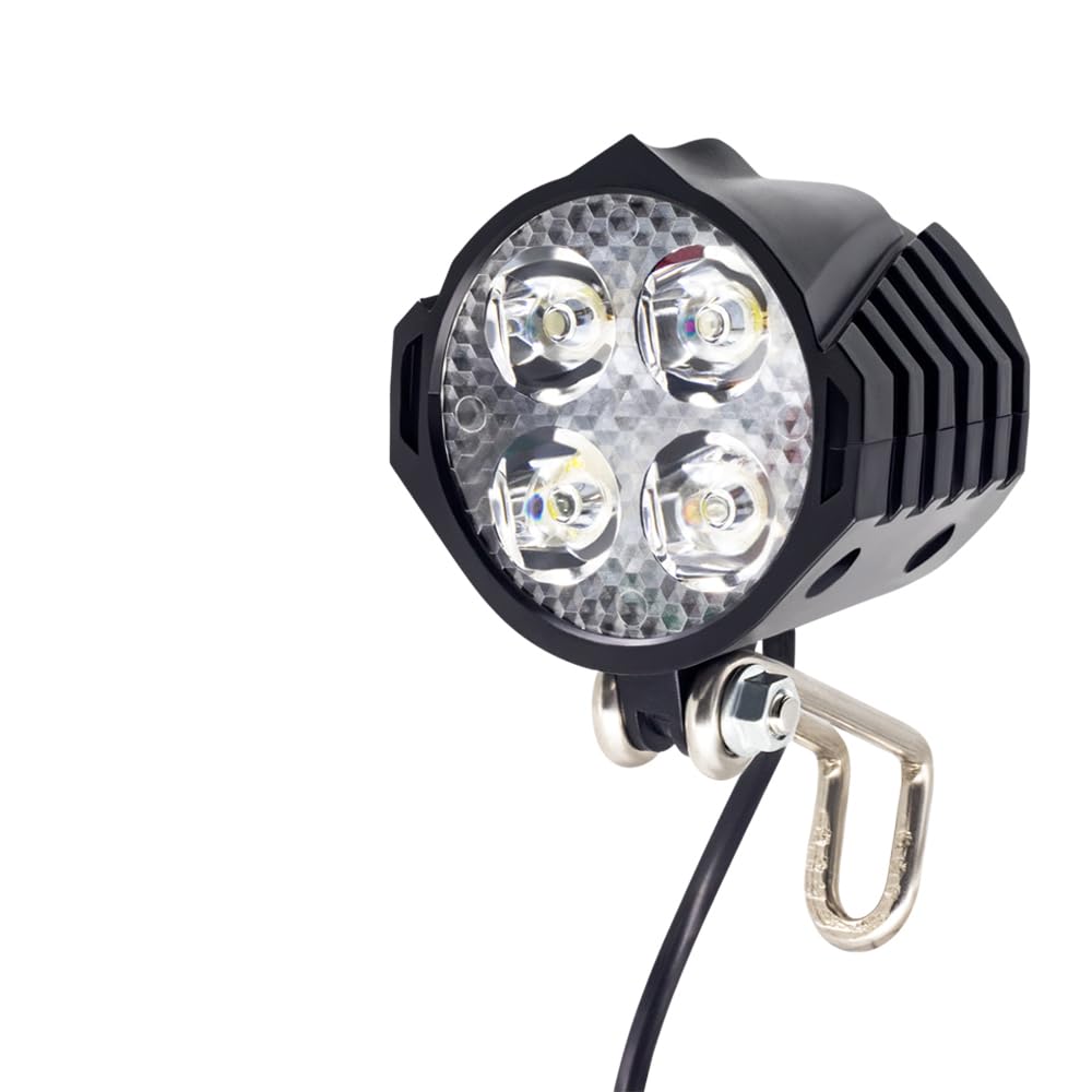 Onature 36V 48V Ebike Light Kit, Electric Bike Headlight with Horn, Ebike Tail Light with Turn Signal, Fits Rear Rack Mo