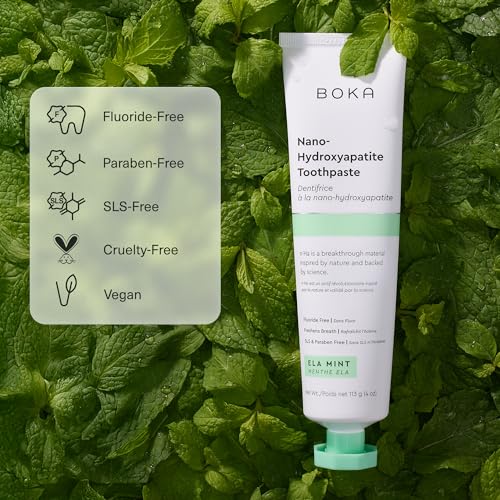 Boka Toothpaste - Fluoride Free Toothpaste, Nano Hydroxyapatite - Product Imagery