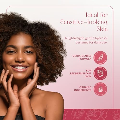 HBNO California Bottled Organic Rose Water for Face 4 fl oz - Product Imagery