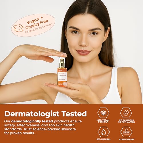 Vitamin C Radiant Face Serum - Dermatologist Tested for Dull & - Product Imagery