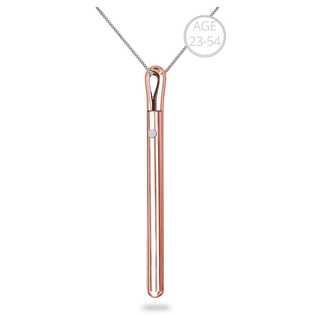 Uterip Rose Gold Necklace，23.6-inch Chain Rechargeable long Necklaces for Women – Rose gold, Metal, 23.6 inch