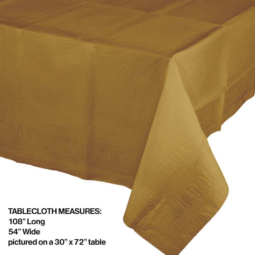 Creative Converting Glittering Gold Party Supplies Kit, Serves 24 – full view