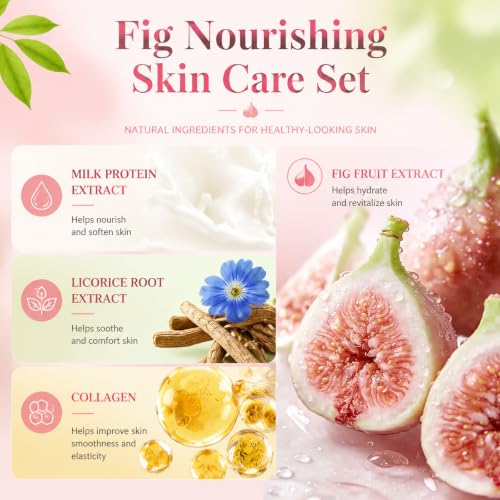 6PCS Figs Korean Skin Care Set, Moisturizing Korean Facial Kits - Product Imagery
