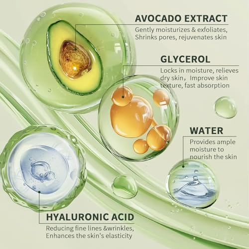 Avocado Skin Care Set, 13-In-1 Travel Skincare Kits for - Product Imagery