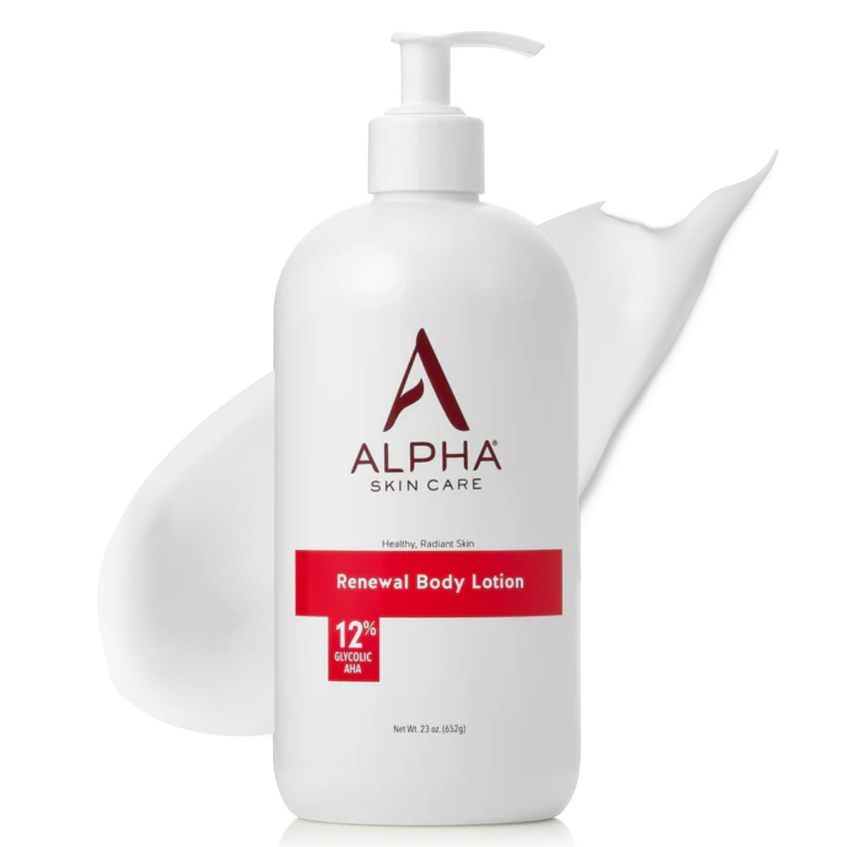 Alpha Skin Care Renewal Body Lotion, 12% Glycolic AHA, Simple & Effective Daily Moisturizer Hydroxy Acid, Hydrates & Exf