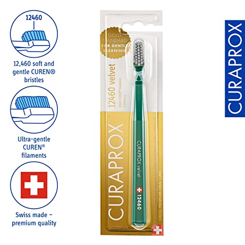 Curaprox CS 12460 Velvet Toothbrush, Random Color, Single Pack, - Product Imagery