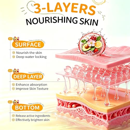 30-Piece Hydrating Face Masks Bulk, Sheet Masks for Skincare - Product Imagery