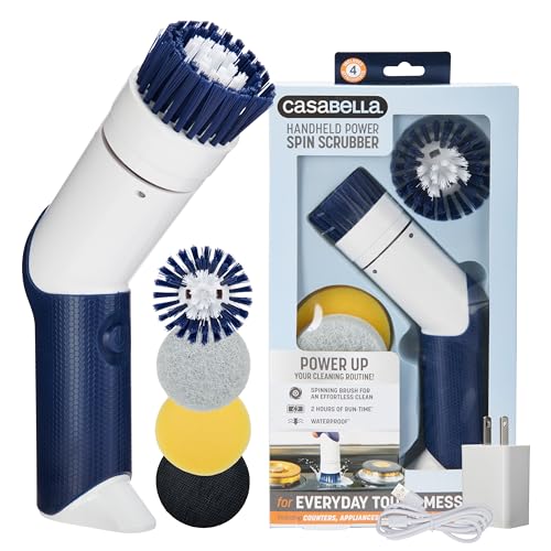 Casabella Power Spin Handheld Scrubber - Product Imagery